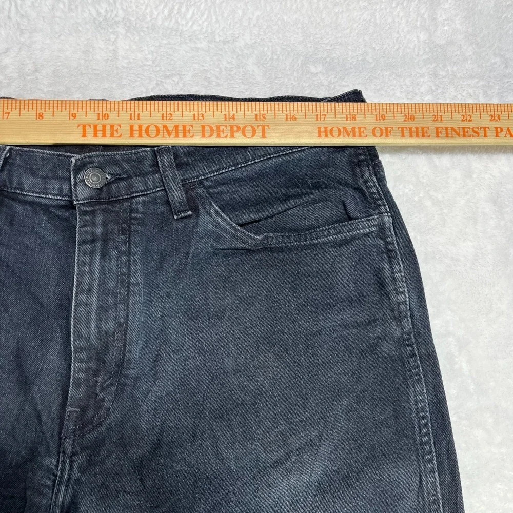 Levi's 541‎ Jeans Men's Black Denim Stretch Relaxed Straight Zip Fly - 37x29